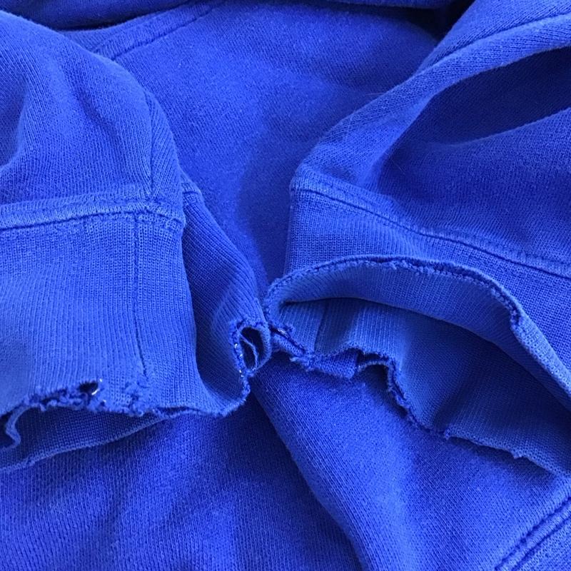 ステューシー STUSSY パーカー 長袖 長袖パーカー プルオーバーパーカー スウェット M ロゴ、文字 青 / ブルー / blue メンズ USED 古着 中古 10158179