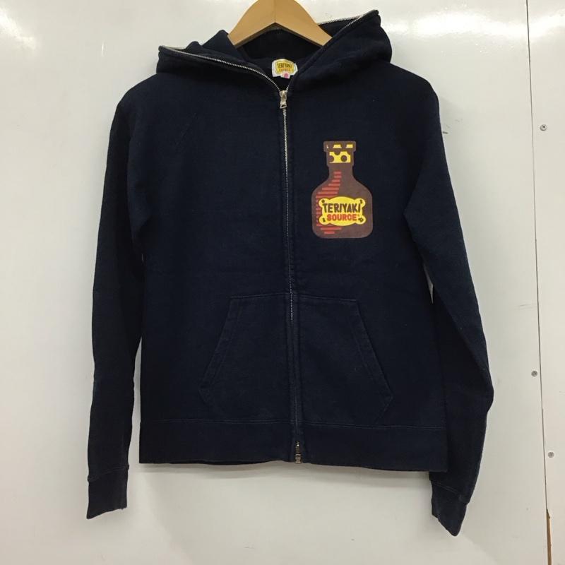 アベイシングエイプ A BATHING APE パーカー 長袖 ジップパーカー XS プリント X ロゴ、文字 紺 / ネイビー / navy レディース USED 古着 中古 10158185