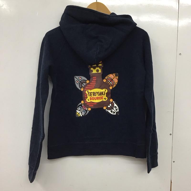 アベイシングエイプ A BATHING APE パーカー 長袖 ジップパーカー XS プリント X ロゴ、文字 紺 / ネイビー / navy レディース USED 古着 中古 10158185