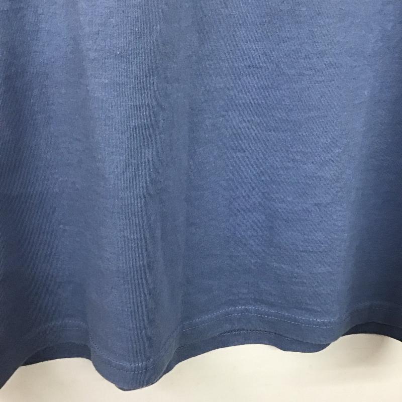 テス TES Tシャツ 半袖 半袖カットソー プリントTシャツ クルーネックカットソー L ロゴ、文字 水色 / ライトブルー / メンズ USED 古着 中古 10158186
