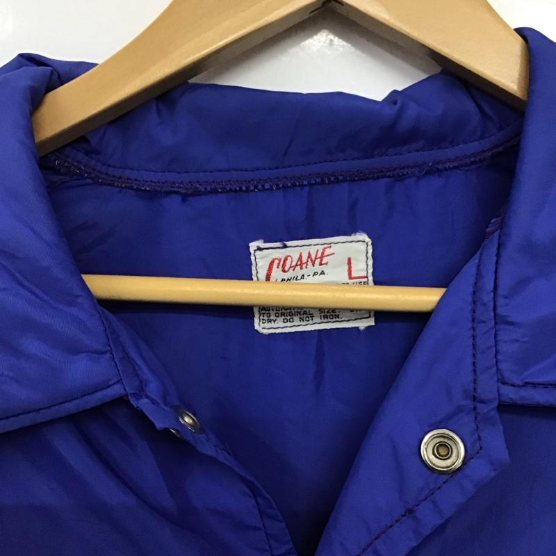 古着 USED ジャケット、上着 ジャンパー、ブルゾン ナイロンジャケット カジュアルジャケット アウター L ロゴ、文字 青 / ブルー / blue メンズ USED 古着 中古 10158187