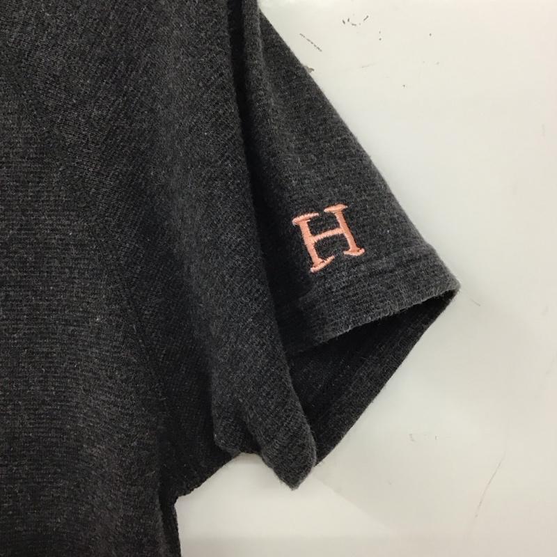ハリウッドランチマーケット H.R MARKET Tシャツ 半袖 半袖カットソー プリントTシャツ クルーネックカットソー 2 無地 ダークグレー / ダークグレー / メンズ USED 古着 中古 10158199