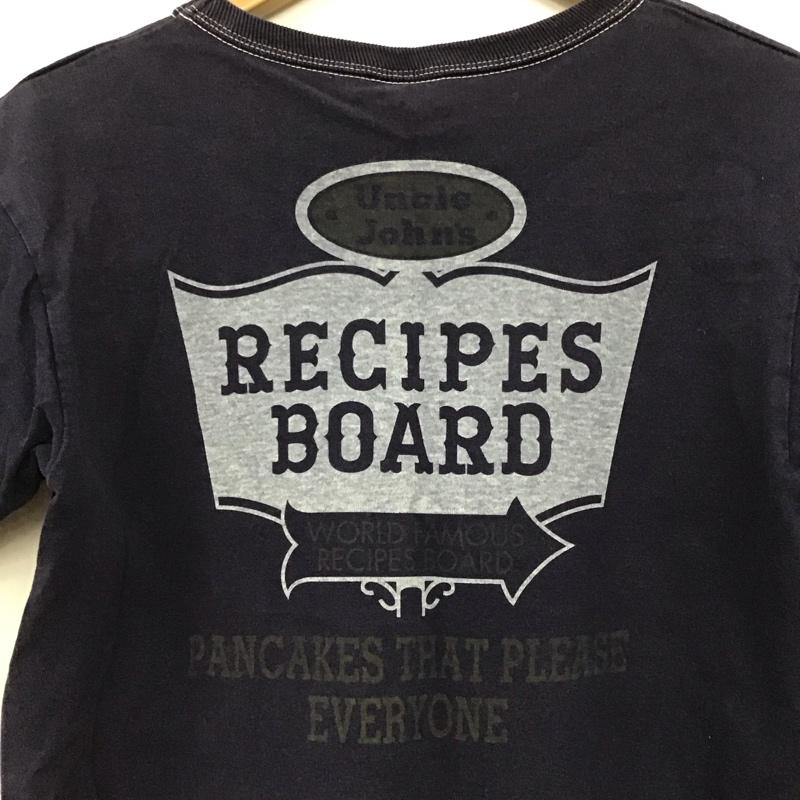 フラットヘッド FLATHEAD Tシャツ 半袖 半袖カットソー プリントTシャツ クルーネックカットソー 36 ロゴ、文字 紺 / ネイビー / navy メンズ USED 古着 中古 10158201