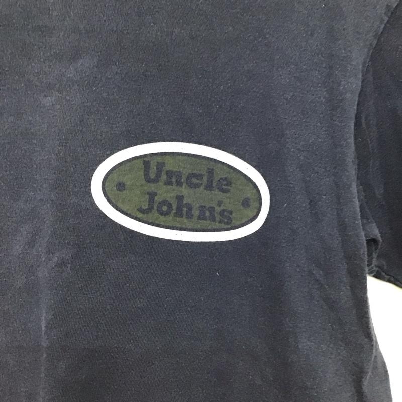 フラットヘッド FLATHEAD Tシャツ 半袖 半袖カットソー プリントTシャツ クルーネックカットソー 36 ロゴ、文字 紺 / ネイビー / navy メンズ USED 古着 中古 10158201