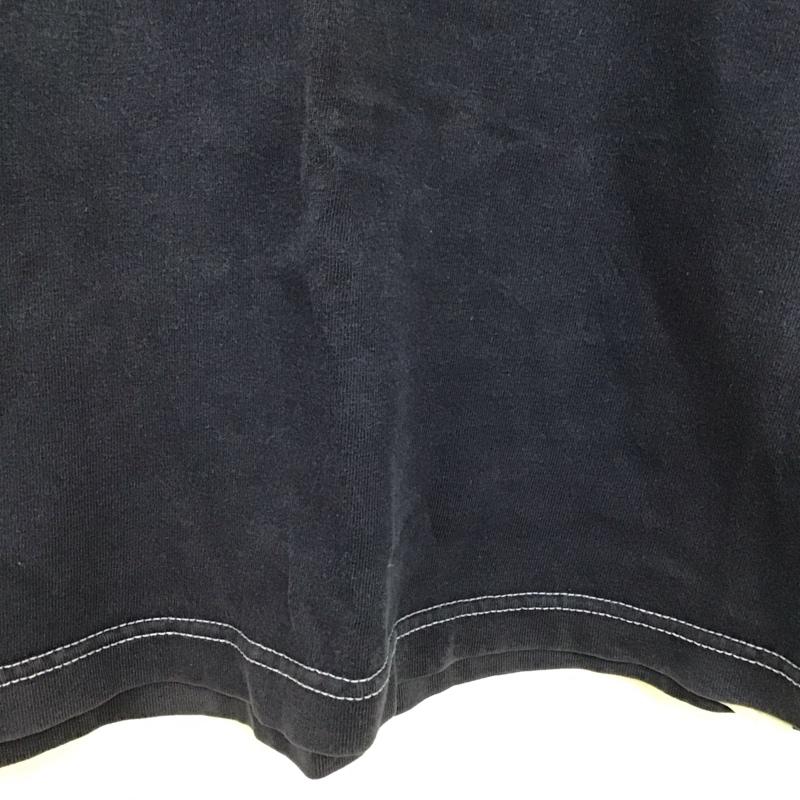 フラットヘッド FLATHEAD Tシャツ 半袖 半袖カットソー プリントTシャツ クルーネックカットソー 36 ロゴ、文字 紺 / ネイビー / navy メンズ USED 古着 中古 10158201