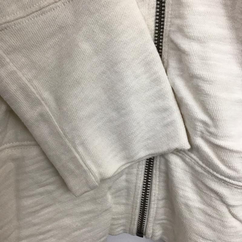 エディーバウアー Eddie Bauer パーカー 長袖 ジップアップパーカー 長袖パーカー カジュアルジャケット L 無地 アイボリー / アイボリー / レディース USED 古着 中古 10158213
