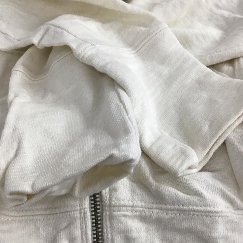エディーバウアー Eddie Bauer パーカー 長袖 ジップアップパーカー 長袖パーカー カジュアルジャケット L 無地 アイボリー / アイボリー / レディース USED 古着 中古 10158213