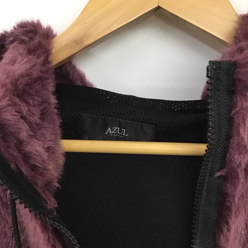 アズールバイマウジー AZUL BY MOUSSY ジャケット、上着 ジャンパー、ブルゾン 251csy30-001i ファーパーカーブルゾン アウター L 無地 紫 / パープル / purple メンズ USED 古着 中古 10158218