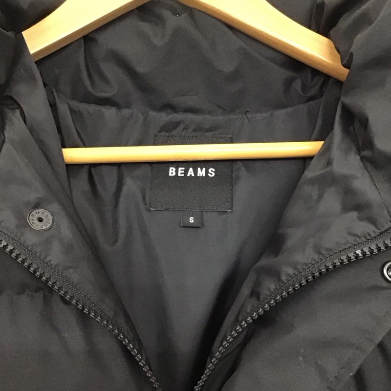 ビームス BEAMS ジャケット、上着 ジャンパー、ブルゾン ジップアップダウンジャケット アウターフード付きジャケット S 無地 黒 / ブラック / black メンズ USED 古着 中古 10158220