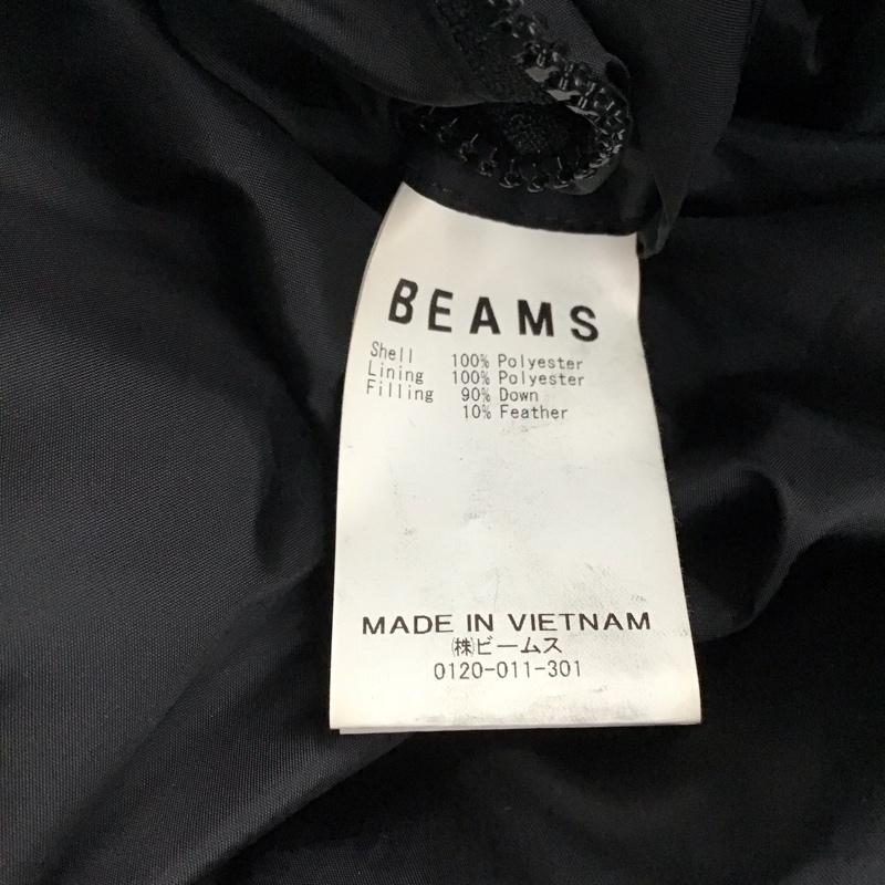 ビームス BEAMS ジャケット、上着 ジャンパー、ブルゾン ジップアップダウンジャケット アウターフード付きジャケット S 無地 黒 / ブラック / black メンズ USED 古着 中古 10158220