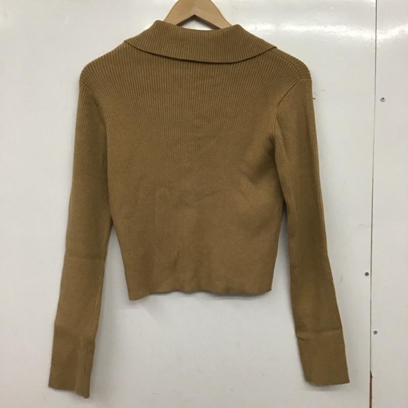 マウジー MOUSSY カーディガン 長袖 FREE 無地 茶 / ブラウン / brown レディース USED 古着 中古 10158221