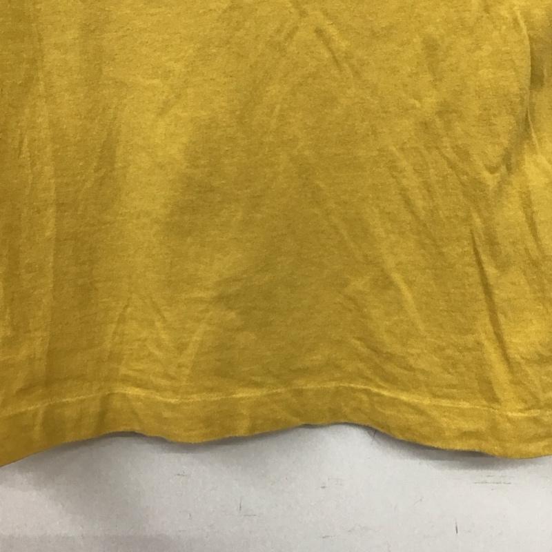 エムエイチエル MHL. カットソー 半袖 2 ロゴ、文字 X プリント 黄 / イエロー / yellow レディース USED 古着 中古 10158222