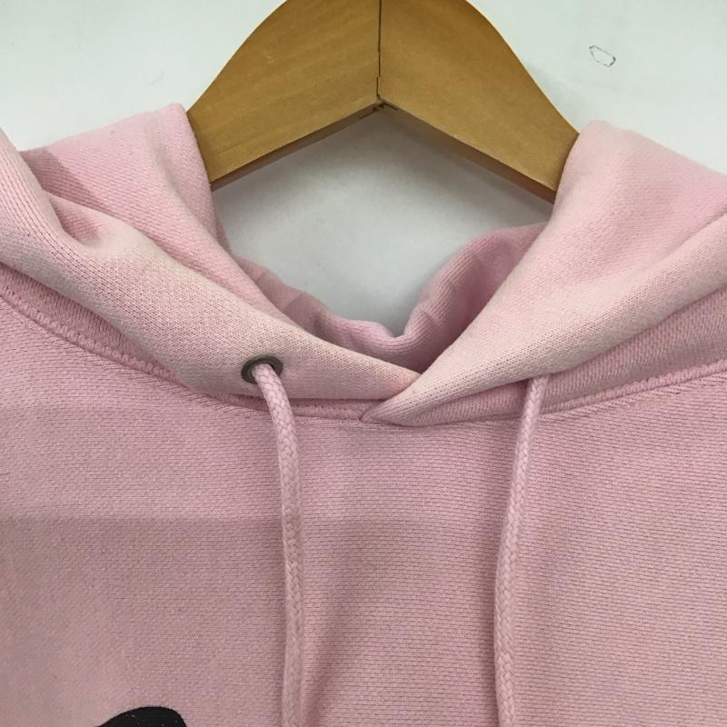 古着 USED パーカー 長袖 長袖パーカー プルオーバーパーカー スウェット M ロゴ、文字 桃 / ピンク / pink メンズ USED 古着 中古 10158223