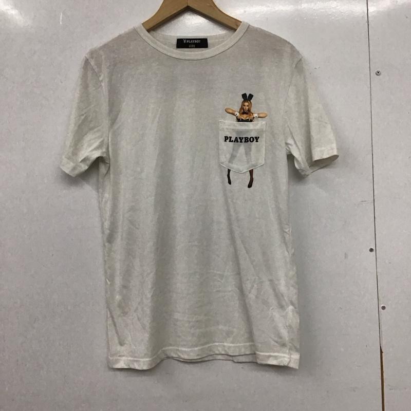 ジェイダ GYDA Tシャツ 半袖 072042712101 PLAYBOY BunnyGirlポケットTシャツ FREE 白 / ホワイト / white レディース USED 古着 中古 10158227