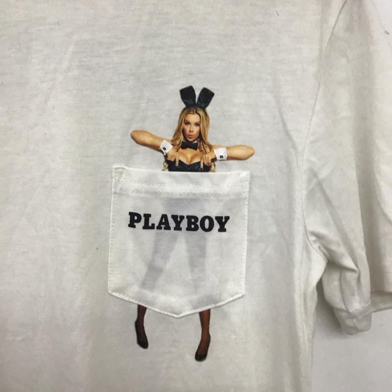 ジェイダ GYDA Tシャツ 半袖 072042712101 PLAYBOY BunnyGirlポケットTシャツ FREE 白 / ホワイト / white レディース USED 古着 中古 10158227