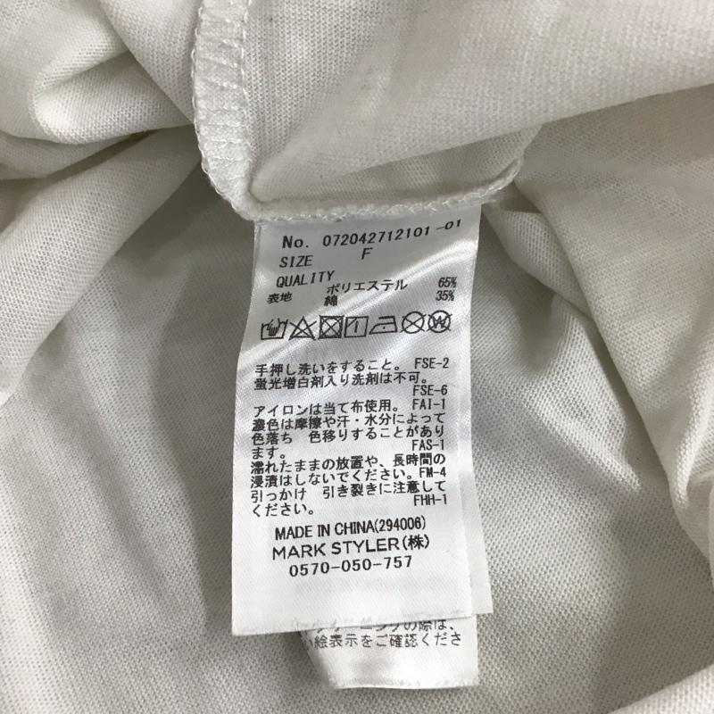 ジェイダ GYDA Tシャツ 半袖 072042712101 PLAYBOY BunnyGirlポケットTシャツ FREE 白 / ホワイト / white レディース USED 古着 中古 10158227