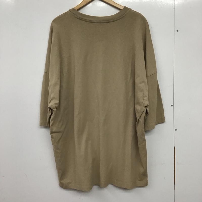 ギャップ GAP Tシャツ 半袖 半袖カットソー プリントTシャツ クルーネックカットソー XL 無地 ベージュ / ベージュ / beige メンズ USED 古着 中古 10158228