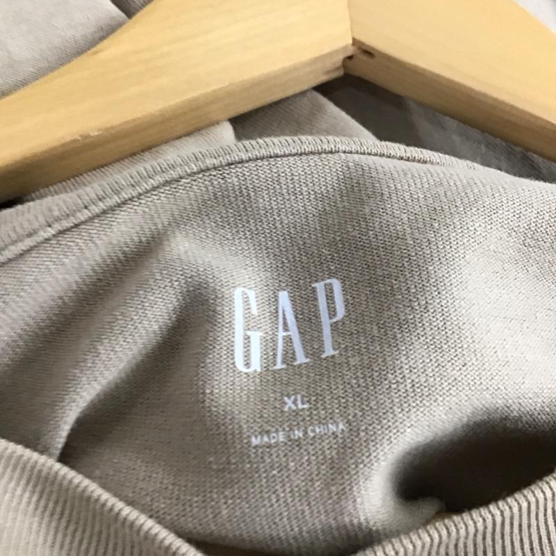 ギャップ GAP Tシャツ 半袖 半袖カットソー プリントTシャツ クルーネックカットソー XL 無地 ベージュ / ベージュ / beige メンズ USED 古着 中古 10158228