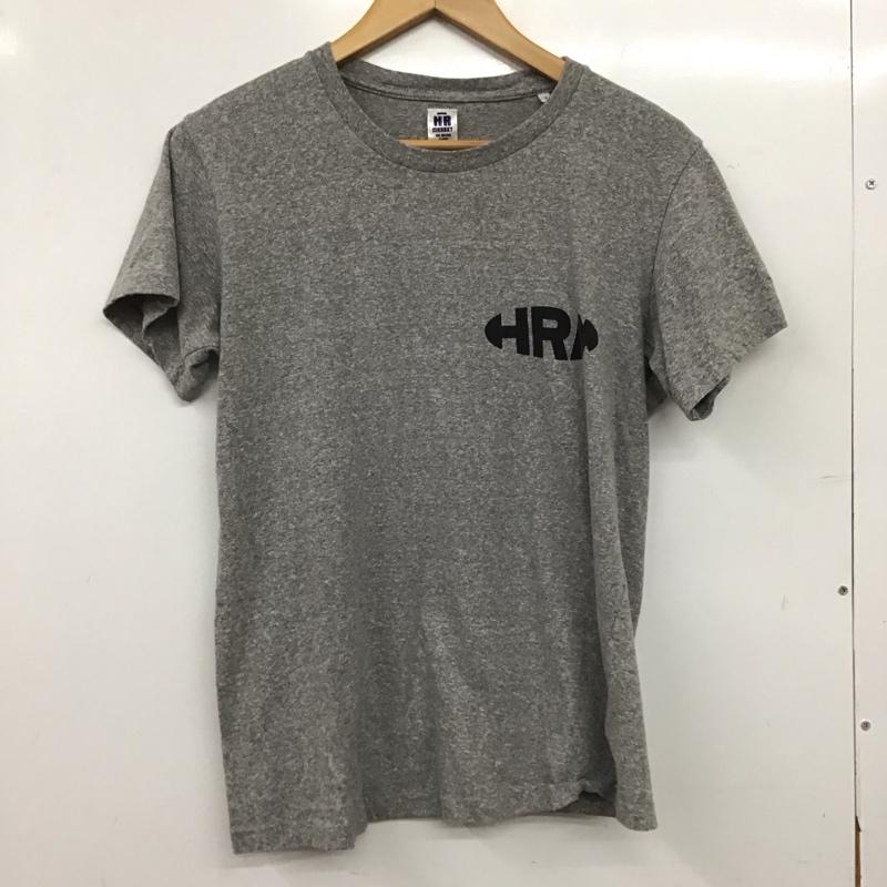 ハリウッドランチマーケット H.R MARKET Tシャツ 半袖 半袖カットソー プリントTシャツ クルーネックカットソー 2 ロゴ、文字 灰 / グレー / gray メンズ USED 古着 中古 10158229