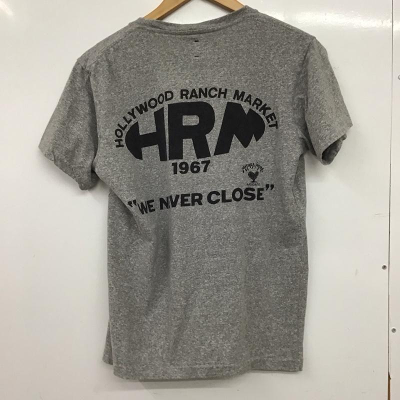 ハリウッドランチマーケット H.R MARKET Tシャツ 半袖 半袖カットソー プリントTシャツ クルーネックカットソー 2 ロゴ、文字 灰 / グレー / gray メンズ USED 古着 中古 10158229