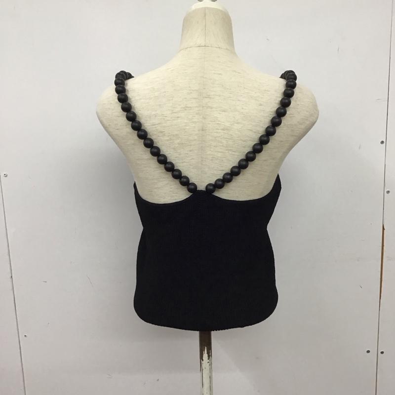 ザラ ZARA キャミソール キャミソール L 無地 黒 / ブラック / black レディース USED 古着 中古 10158230