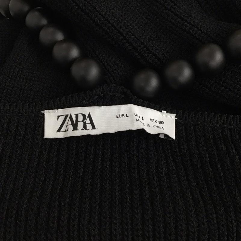 ザラ ZARA キャミソール キャミソール L 無地 黒 / ブラック / black レディース USED 古着 中古 10158230