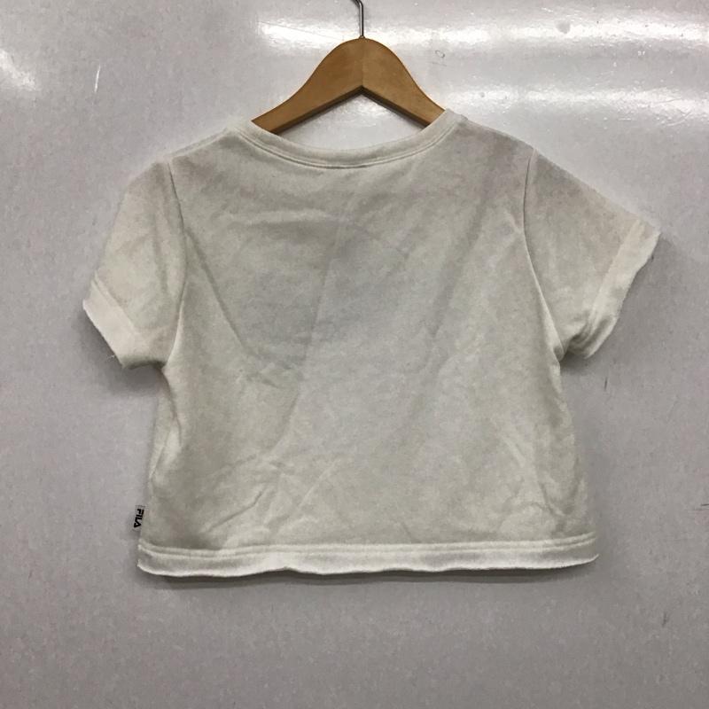 ジェイダ GYDA Tシャツ 半袖 072322709101 GYDA×FILA スウェットショートTシャツ FREE ロゴ、文字 X プリント 白 / ホワイト / white レディース USED 古着 中古 10158232