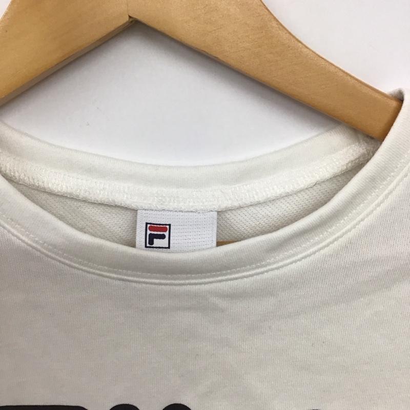 ジェイダ GYDA Tシャツ 半袖 072322709101 GYDA×FILA スウェットショートTシャツ FREE ロゴ、文字 X プリント 白 / ホワイト / white レディース USED 古着 中古 10158232
