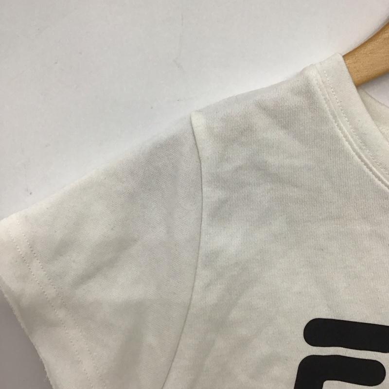 ジェイダ GYDA Tシャツ 半袖 072322709101 GYDA×FILA スウェットショートTシャツ FREE ロゴ、文字 X プリント 白 / ホワイト / white レディース USED 古着 中古 10158232
