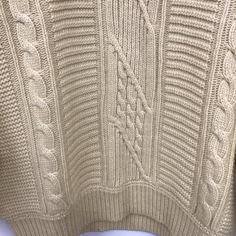 エフエイティー FAT ニット、セーター 長袖 長袖ニットカットソー クルーネック セーター  ベージュ / ベージュ / beige メンズ USED 古着 中古 10158234