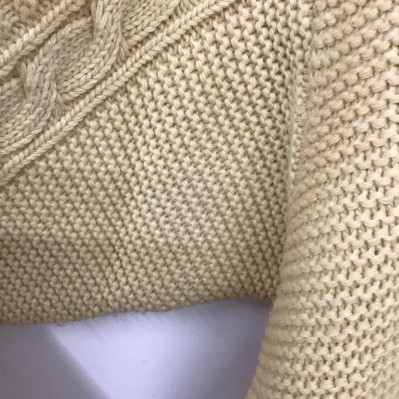 エフエイティー FAT ニット、セーター 長袖 長袖ニットカットソー クルーネック セーター  ベージュ / ベージュ / beige メンズ USED 古着 中古 10158234
