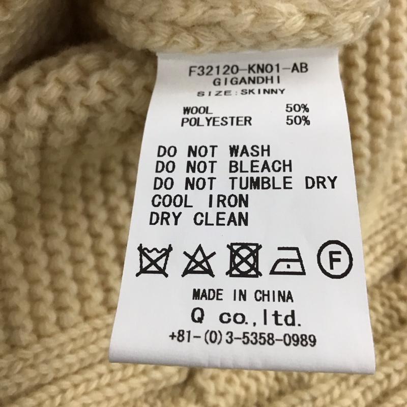 エフエイティー FAT ニット、セーター 長袖 長袖ニットカットソー クルーネック セーター  ベージュ / ベージュ / beige メンズ USED 古着 中古 10158234