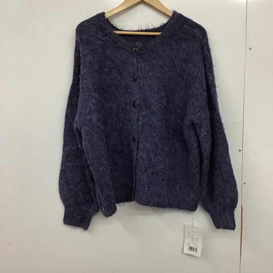 ジャバ Java カーディガン 長袖 JV1260009 3way貴族式起毛クルーネックカーディガン M 無地 紺 / ネイビー / navy レディース USED 古着 中古 10158235