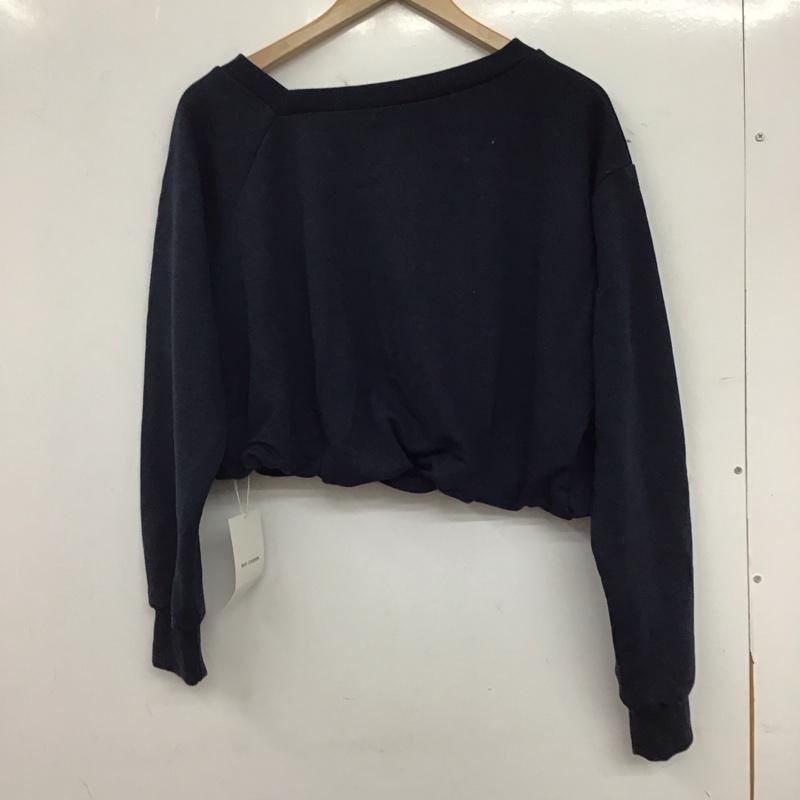 レイカズン Ray Cassin トレーナー 長袖 FREE 無地 紺 / ネイビー / navy レディース USED 古着 中古 10158236