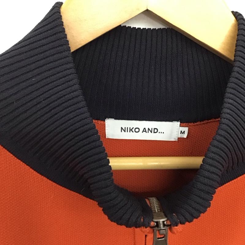 ニコアンド niko and... ジャケット、上着 ジャンパー、ブルゾン ジップアップジャケット アウター M 無地 橙 / オレンジ / orange メンズ USED 古着 中古 10158240