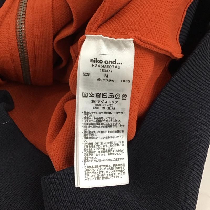 ニコアンド niko and... ジャケット、上着 ジャンパー、ブルゾン ジップアップジャケット アウター M 無地 橙 / オレンジ / orange メンズ USED 古着 中古 10158240
