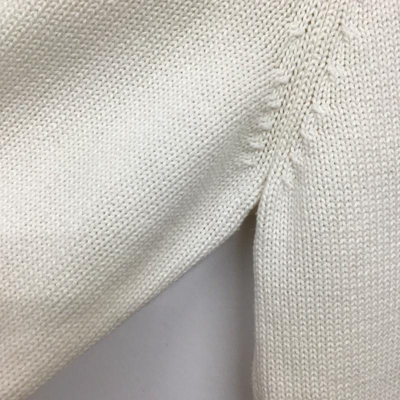 シーケーカルバンクライン CK CalvinKlein ニット、セーター 長袖 L 無地 白 / ホワイト / white レディース USED 古着 中古 10158242