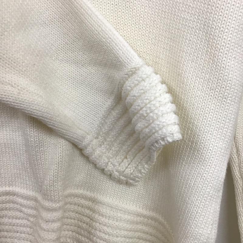 シーケーカルバンクライン CK CalvinKlein ニット、セーター 長袖 L 無地 白 / ホワイト / white レディース USED 古着 中古 10158242