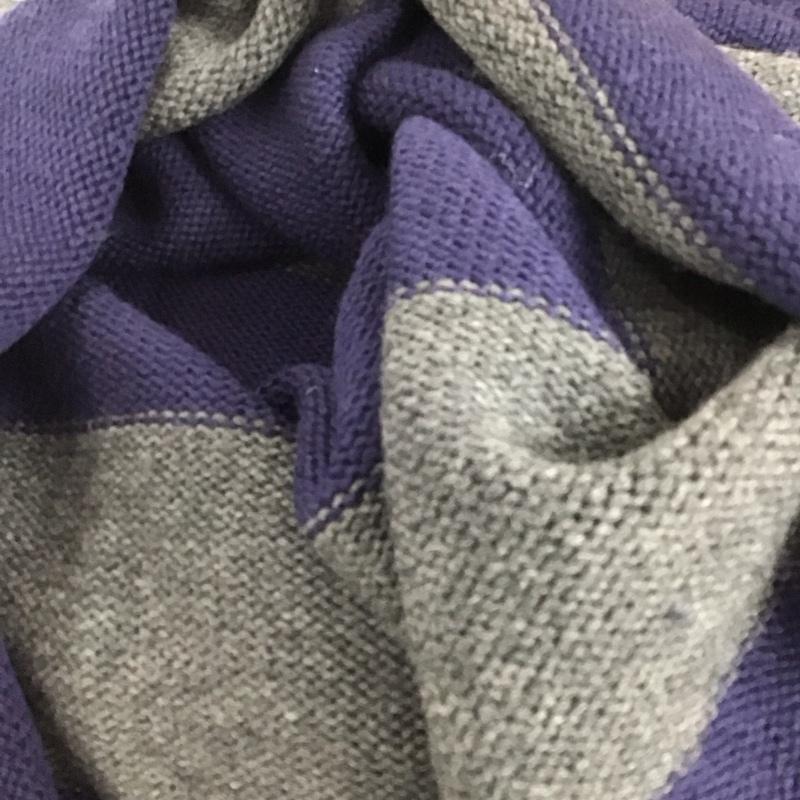 ジェイクルー J.CREW ニット、セーター 長袖 長袖ニットカットソー スタンドネック セーター XL ボーダー柄 灰 / グレー / gray X 紺 / ネイビー / navy メンズ USED 古着 中古 10158243