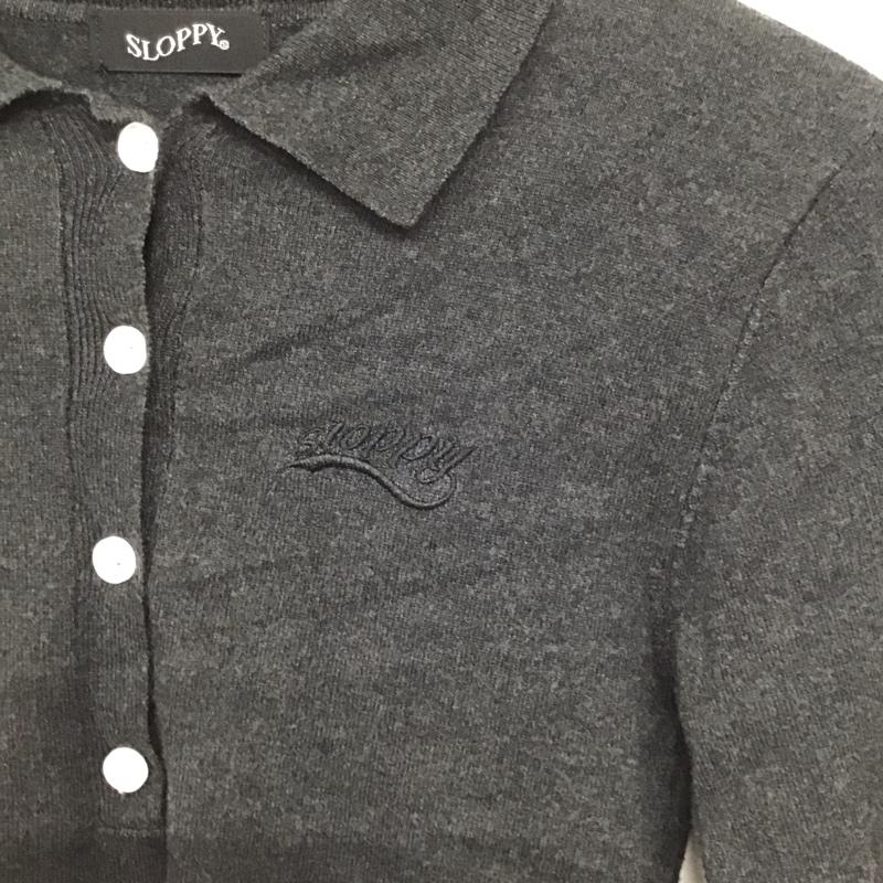 スラッピー SLOPPY ニット、セーター 長袖 FREE 無地 黒 / ブラック / black レディース USED 古着 中古 10158244