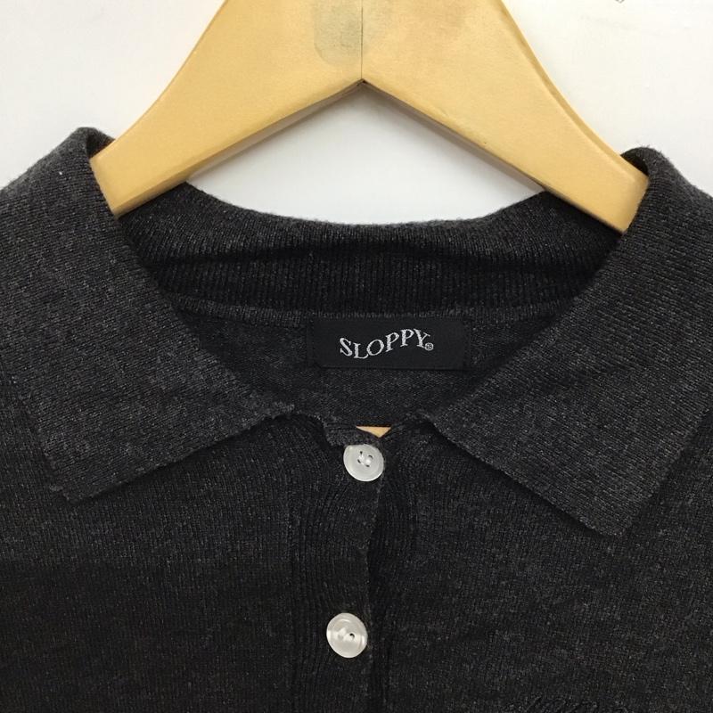 スラッピー SLOPPY ニット、セーター 長袖 FREE 無地 黒 / ブラック / black レディース USED 古着 中古 10158244
