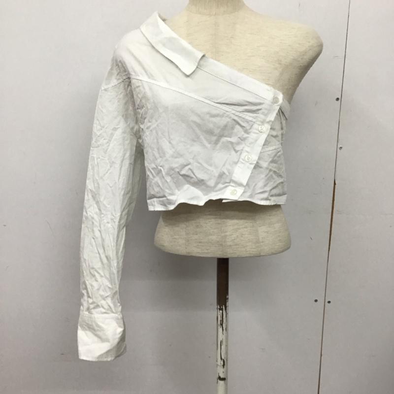 ザラ ZARA シャツ、ブラウス 長袖 M 無地 白 / ホワイト / white レディース USED 古着 中古 10158245