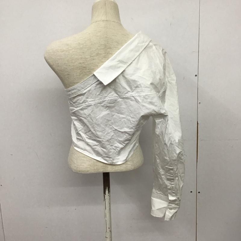 ザラ ZARA シャツ、ブラウス 長袖 M 無地 白 / ホワイト / white レディース USED 古着 中古 10158245