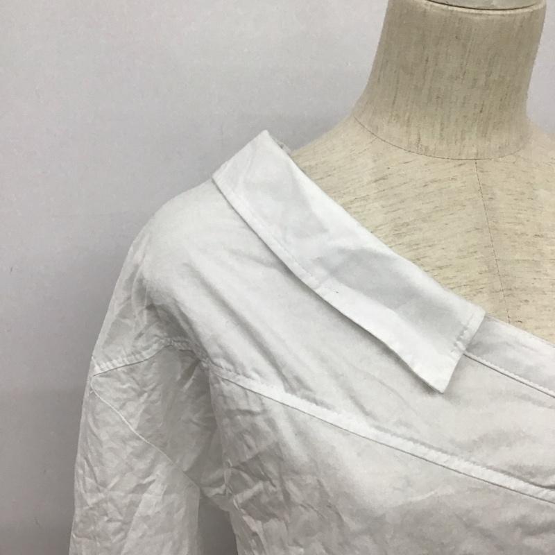 ザラ ZARA シャツ、ブラウス 長袖 M 無地 白 / ホワイト / white レディース USED 古着 中古 10158245