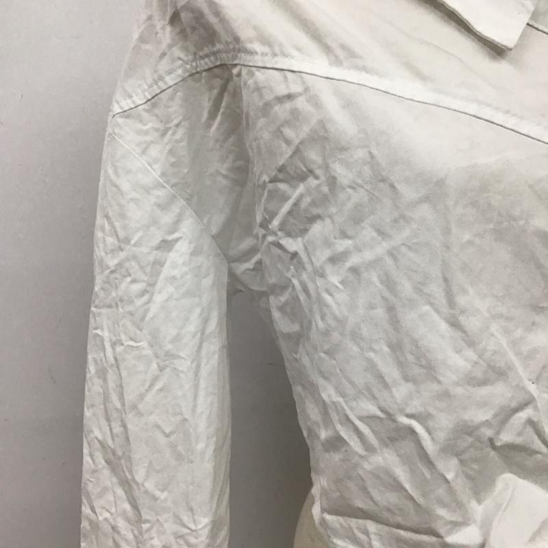 ザラ ZARA シャツ、ブラウス 長袖 M 無地 白 / ホワイト / white レディース USED 古着 中古 10158245