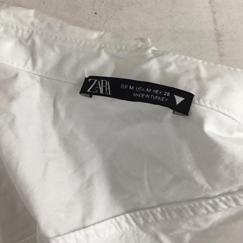 ザラ ZARA シャツ、ブラウス 長袖 M 無地 白 / ホワイト / white レディース USED 古着 中古 10158245
