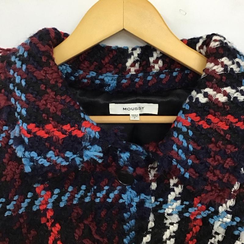 マウジー MOUSSY ジャケット、上着 ジャケット、ブレザー 010CAE30-5450 TWEED JACKET FREE チェック マルチカラー / マルチカラー / multicolor レディース USED 古着 中古 10158247
