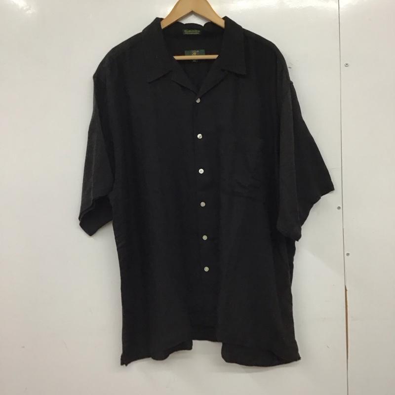古着 USED シャツ、ブラウス 半袖 半袖シャツ 無地シャツ ポケットシャツ XL 無地 黒 / ブラック / black メンズ USED 古着 中古 10158249
