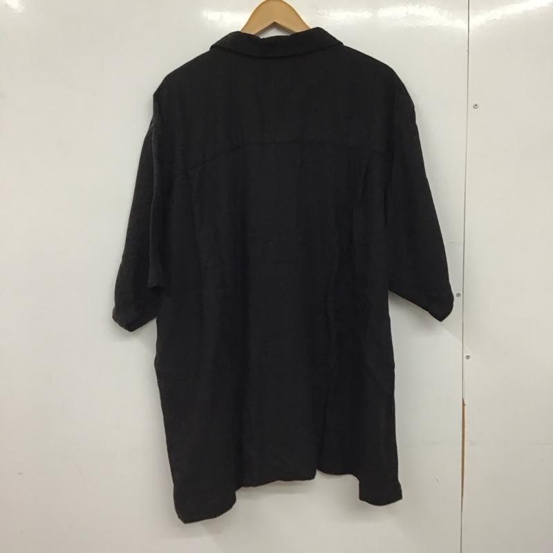 古着 USED シャツ、ブラウス 半袖 半袖シャツ 無地シャツ ポケットシャツ XL 無地 黒 / ブラック / black メンズ USED 古着 中古 10158249