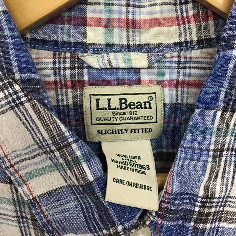 エルエルビーン L.L.Bean シャツ、ブラウス 半袖 半袖シャツ チェックシャツ カラーシャツ L チェック マルチカラー / マルチカラー / multicolor メンズ USED 古着 中古 10158250